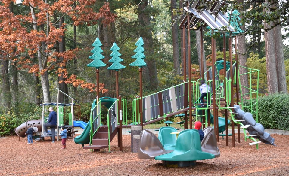 The play structure at Heron Park
