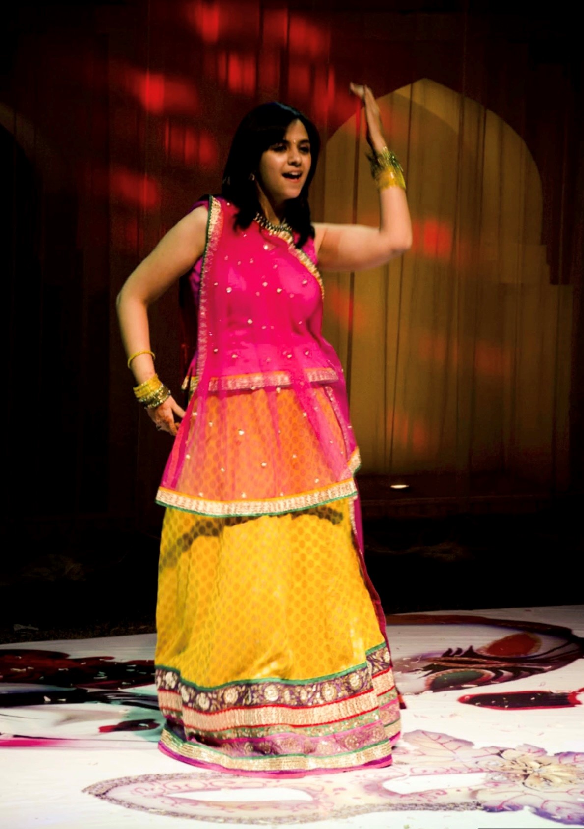 A woman performing a dance
