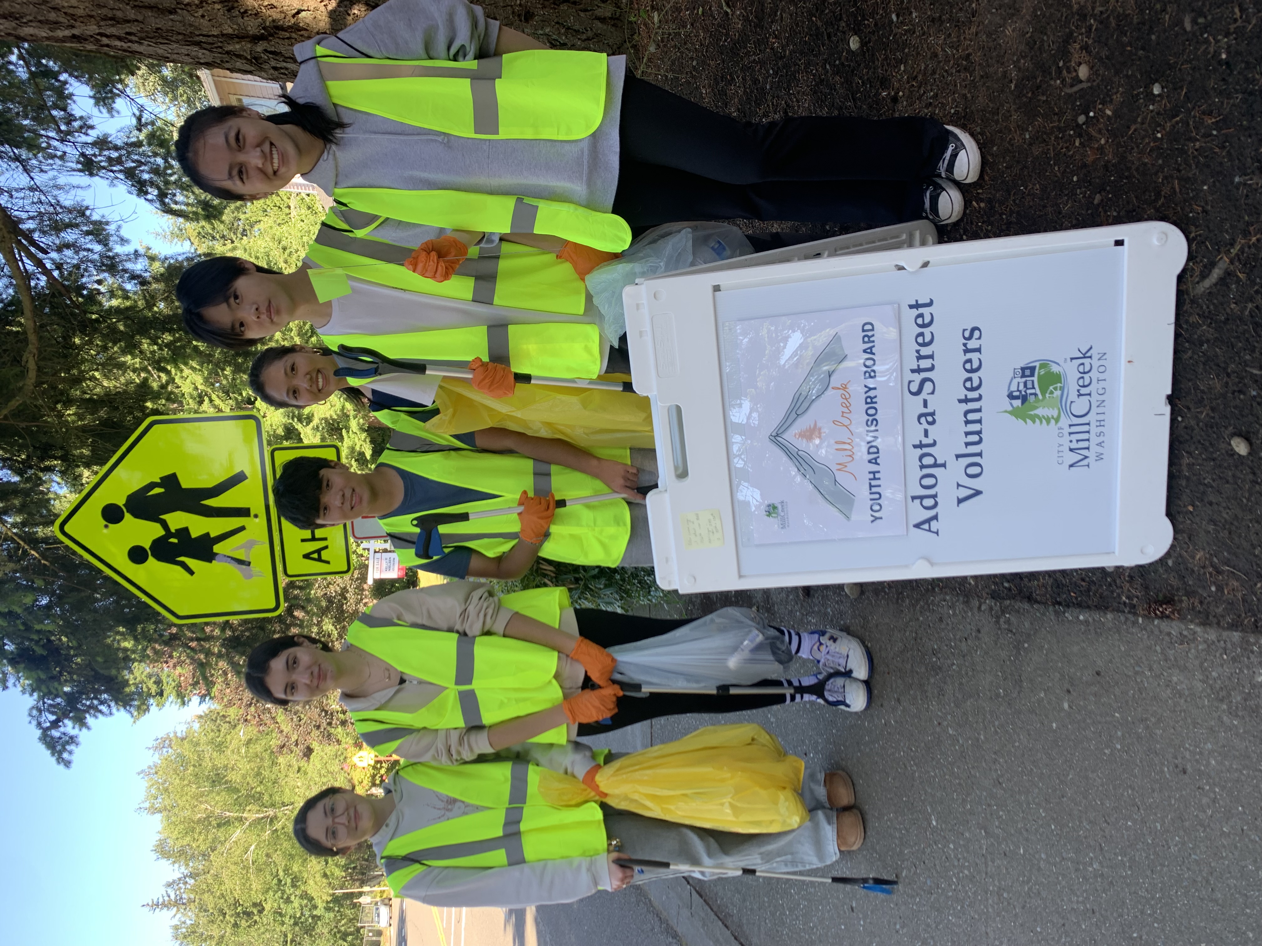 MCYAB volunteering for Adopt-a-Street