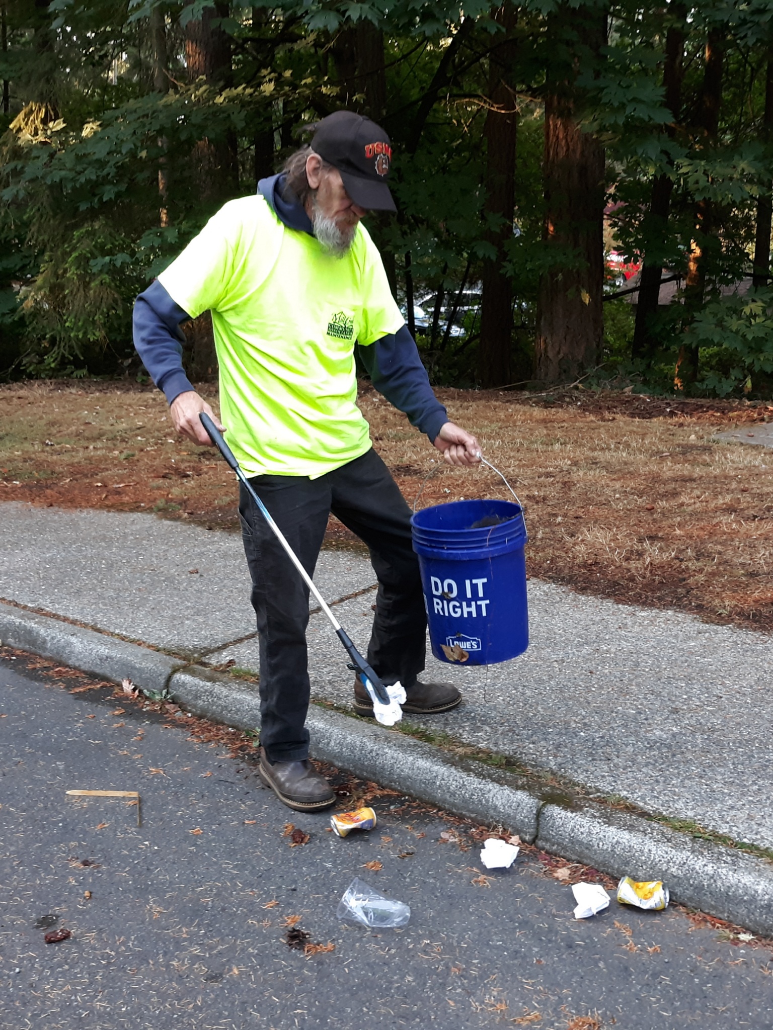 MCCA maintenance crew volunteering for Adopt-a-Street.