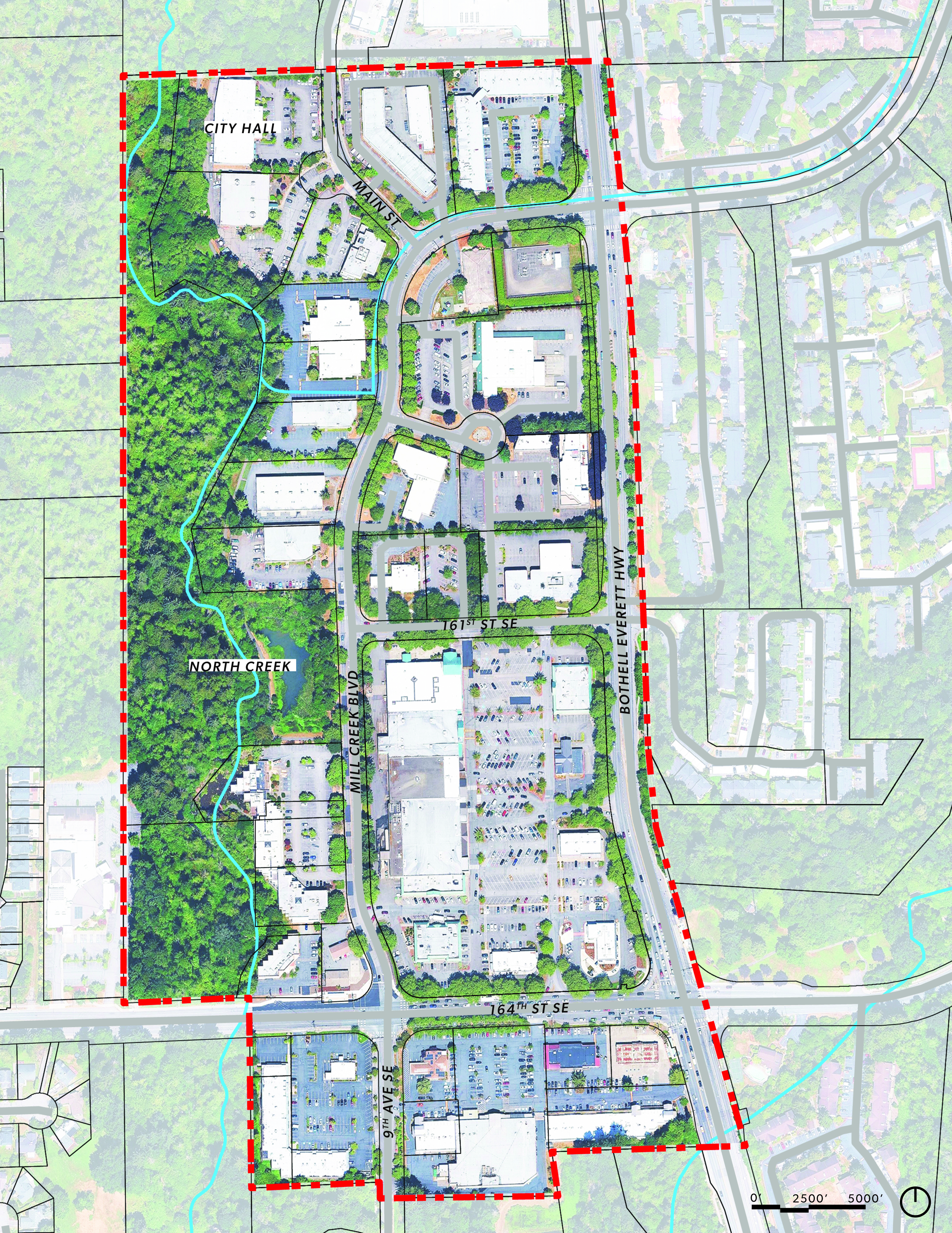 South Town Center Project Area Map